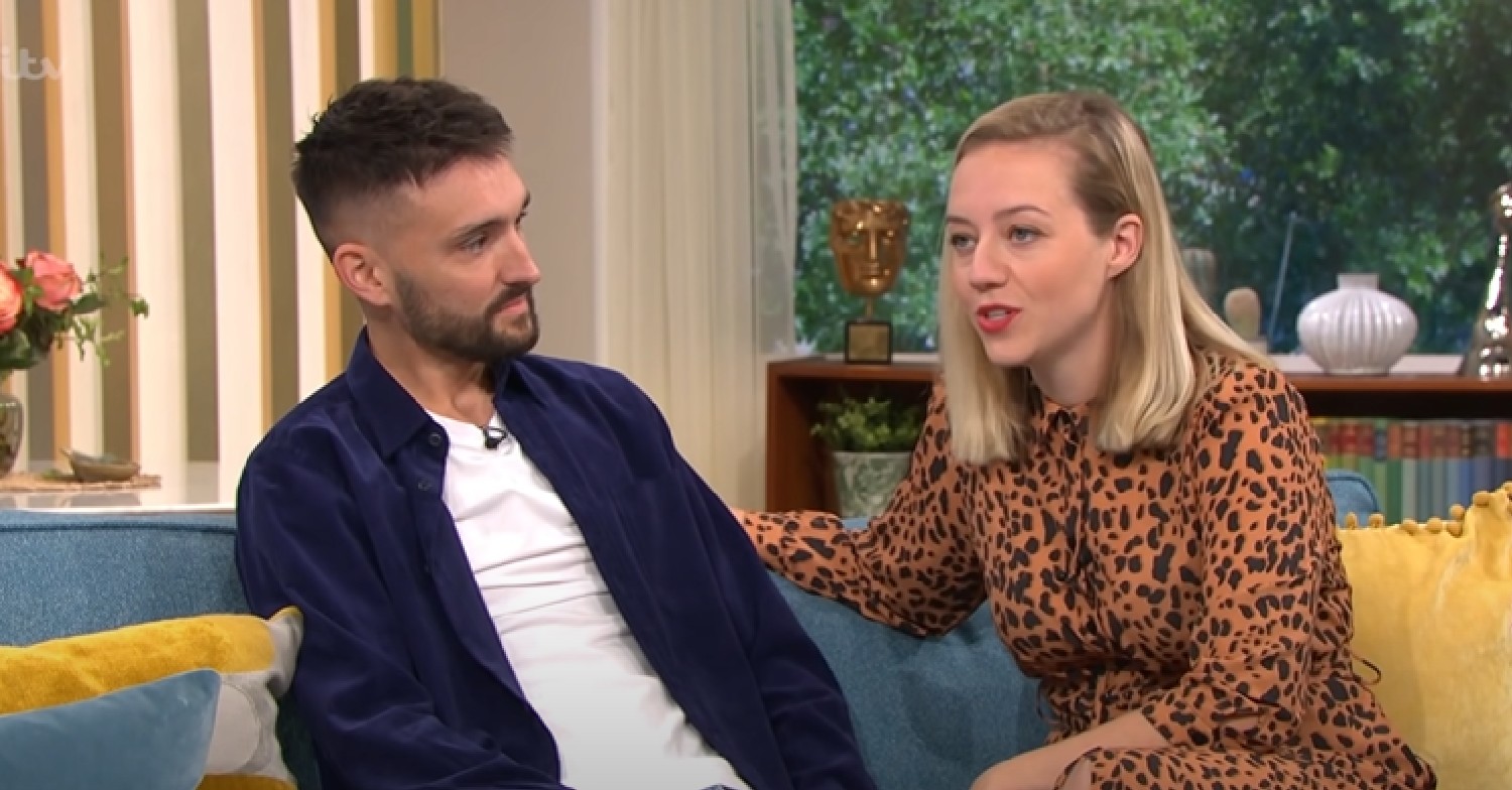 Tom Parker looks at Kelsey during This Morning interview