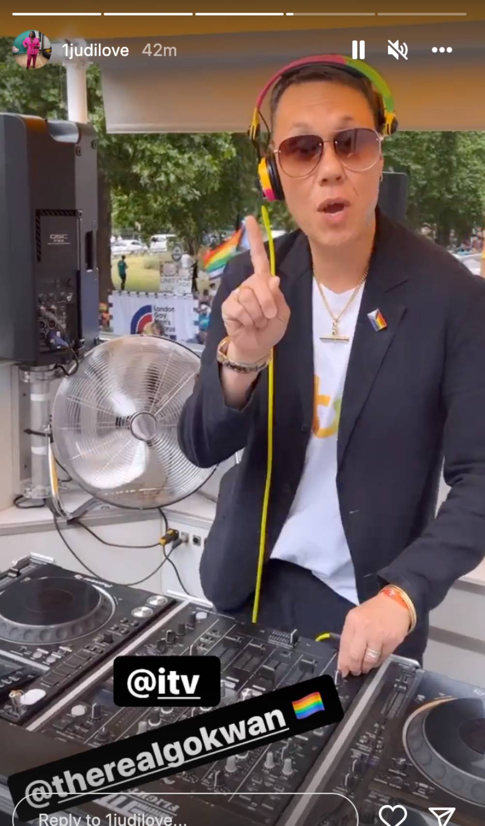 Gok Wan spins the decks