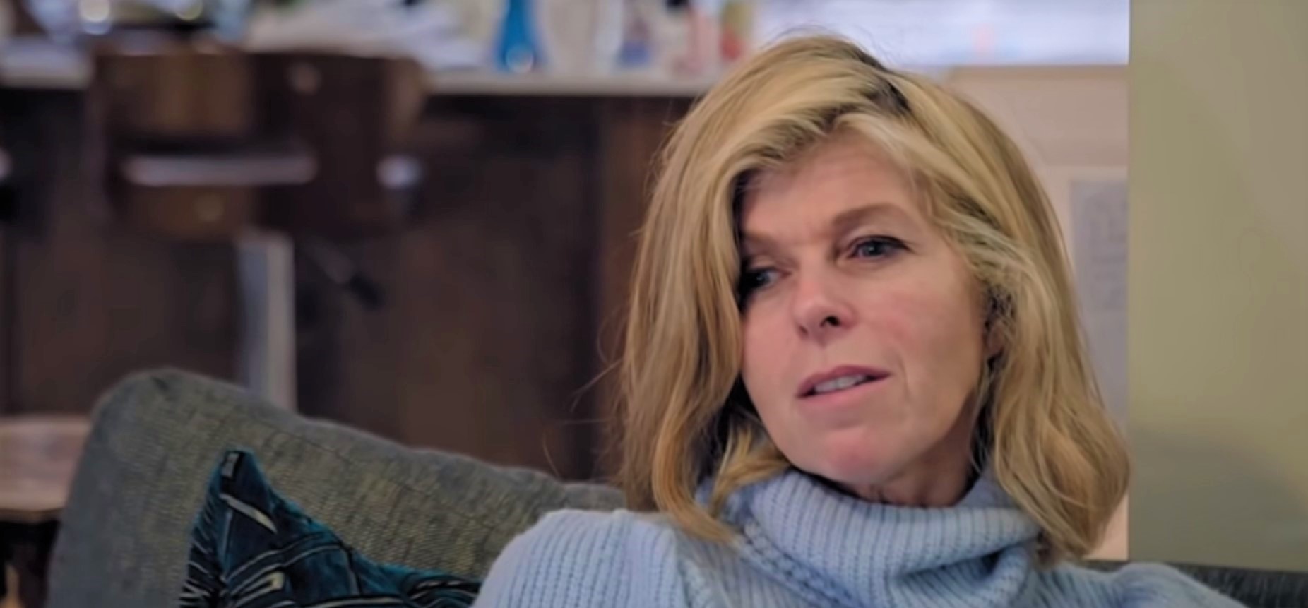 Kate Garraway look sad on Caring For Derek