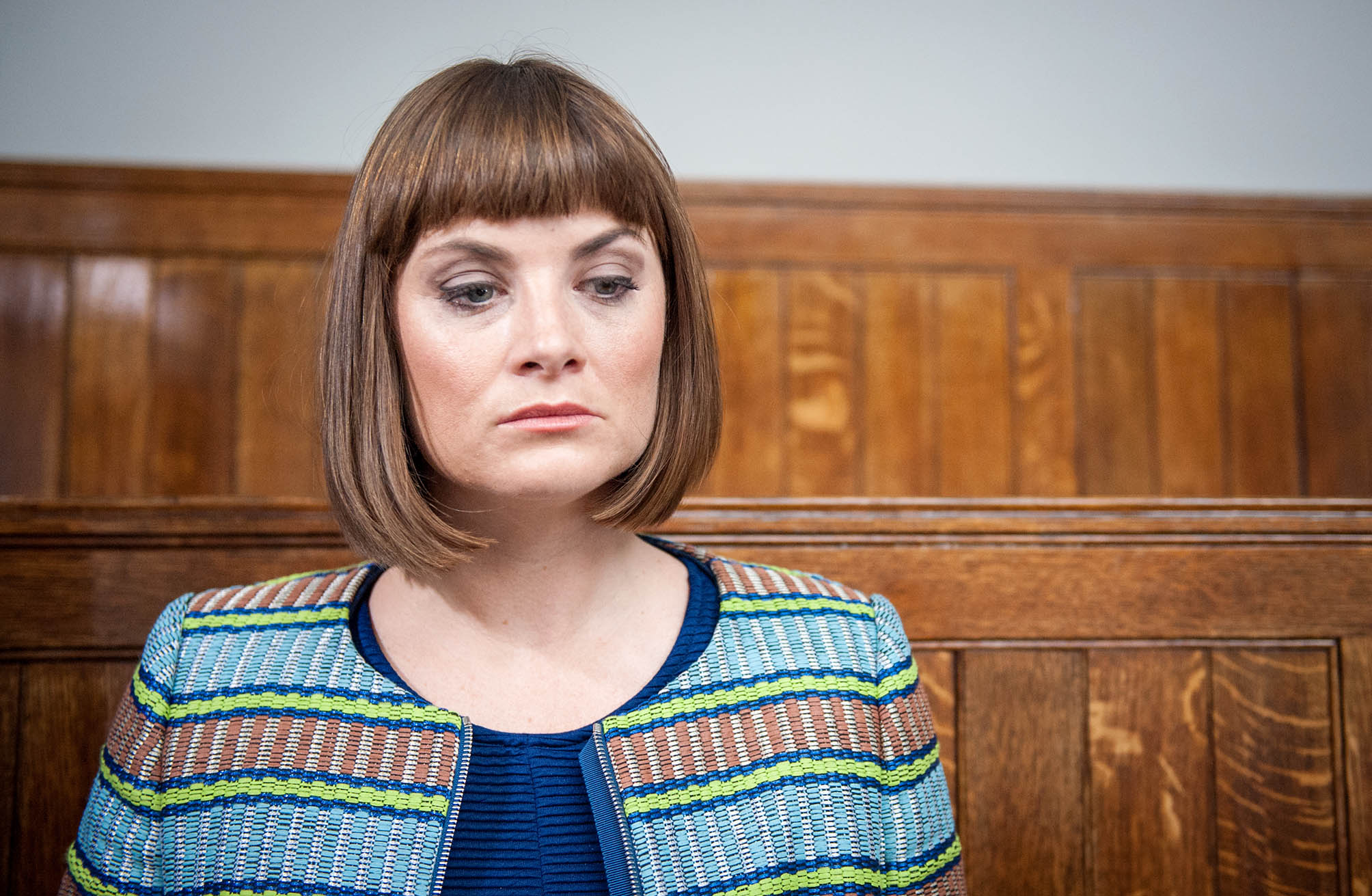 Actress Louise had a great bob in Emmerdale (Credit: ITV)