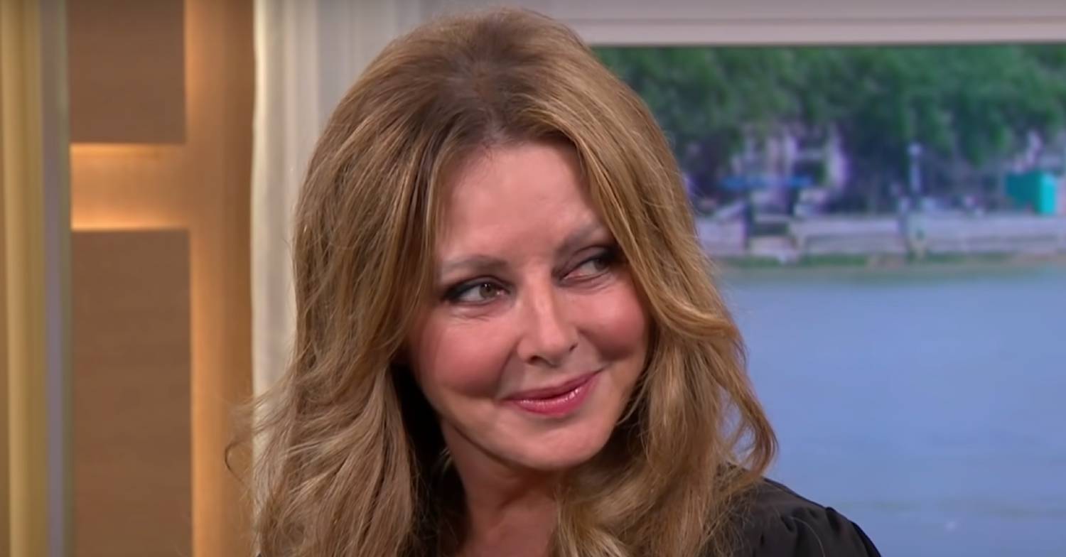 Carol Vorderman smiles as she appears on This Morning