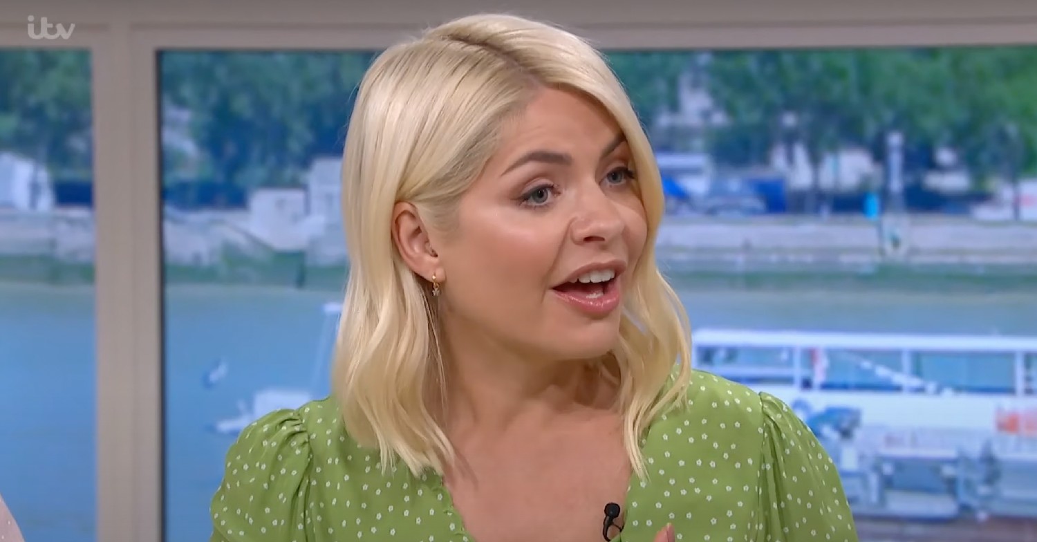 Holly Willoughby speaking on This Morning