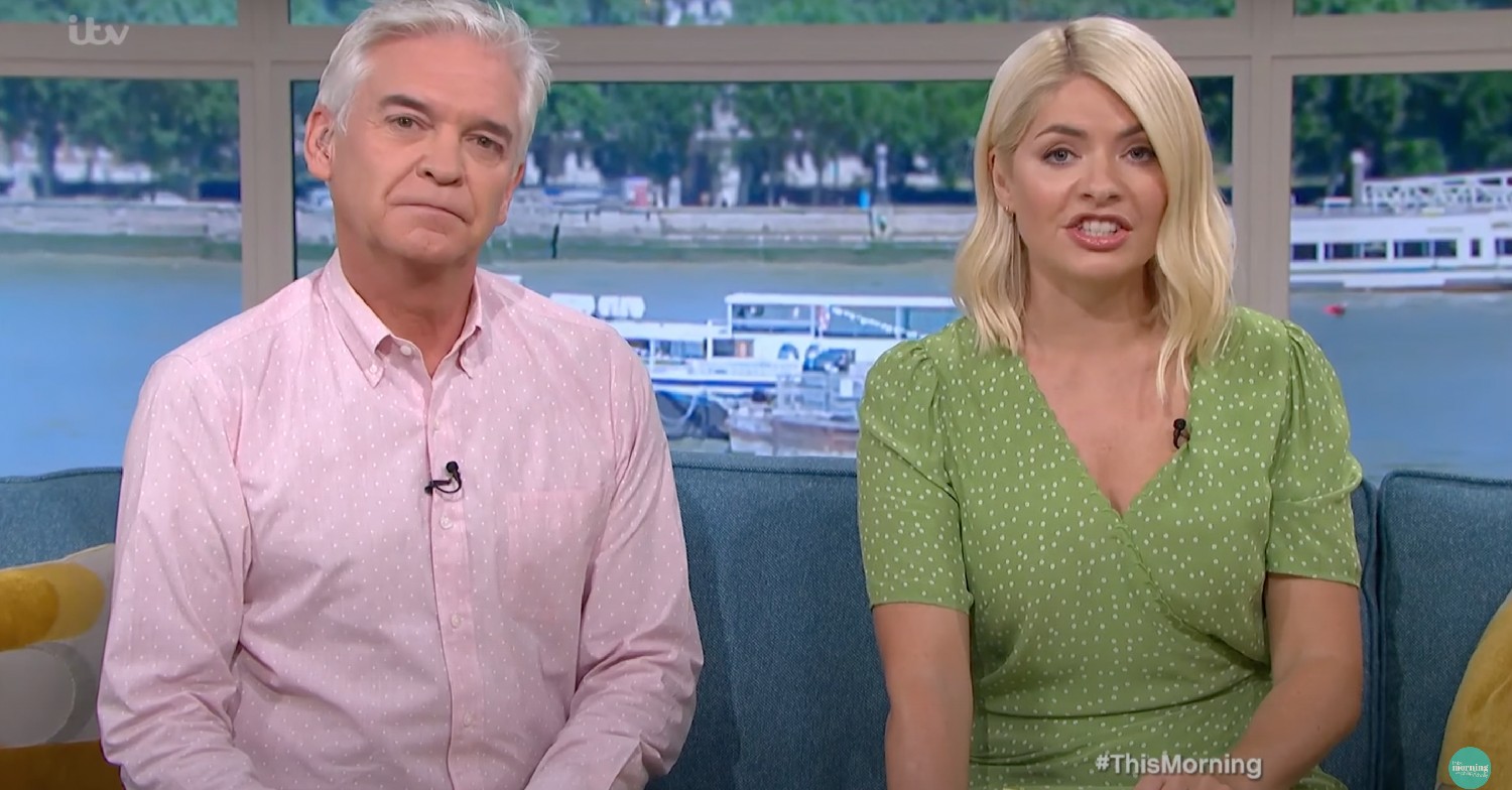 Phillip Schofield and Holly Willoughby hosting This Morning today