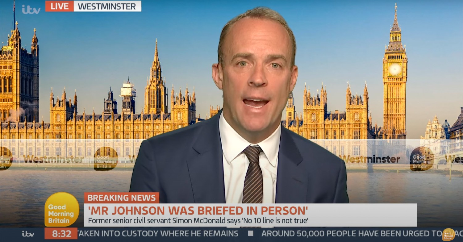 Dominic Raab on GMB today