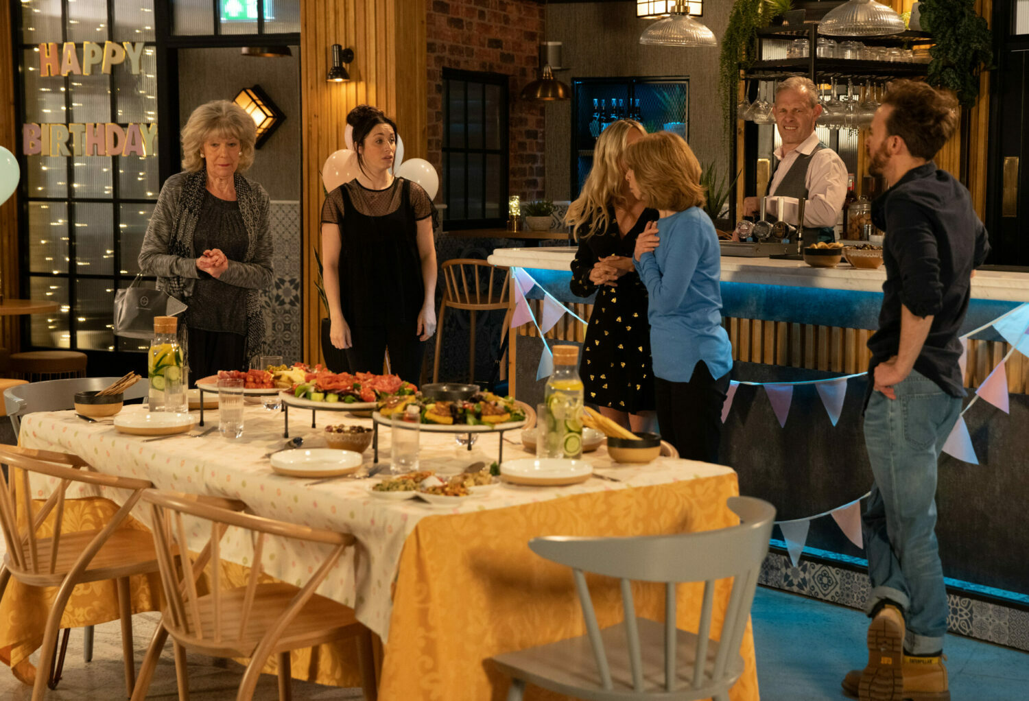 Corrie Audrey is underwhelmed by her birthday meal