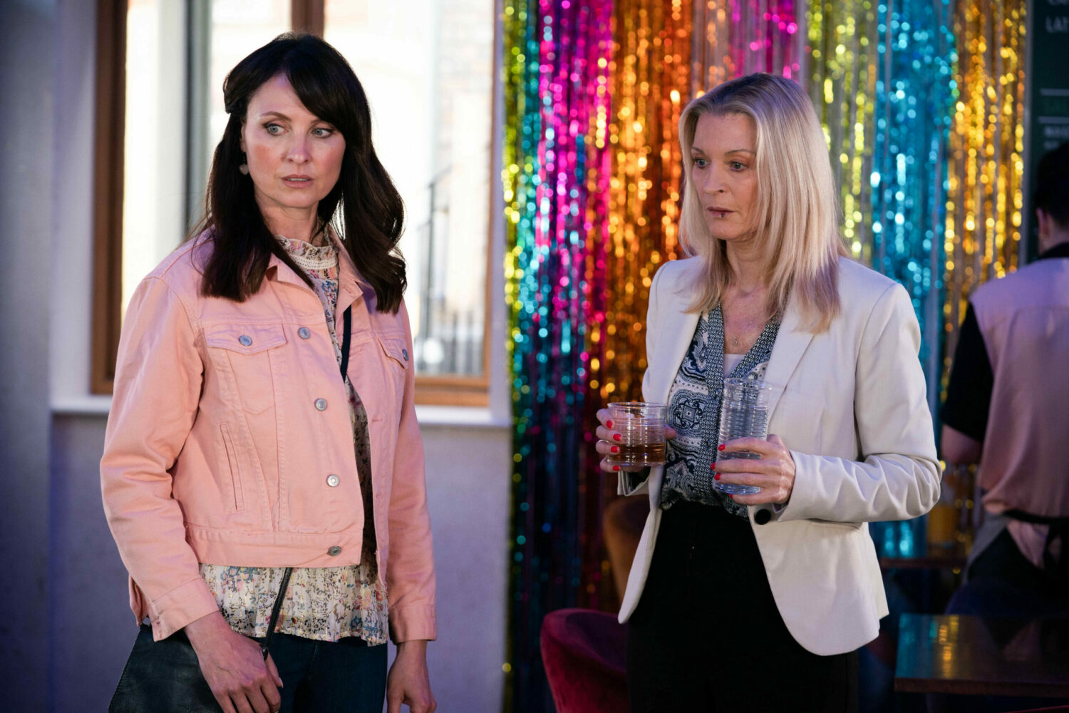 EastEnders Honey and Kathy look shocked