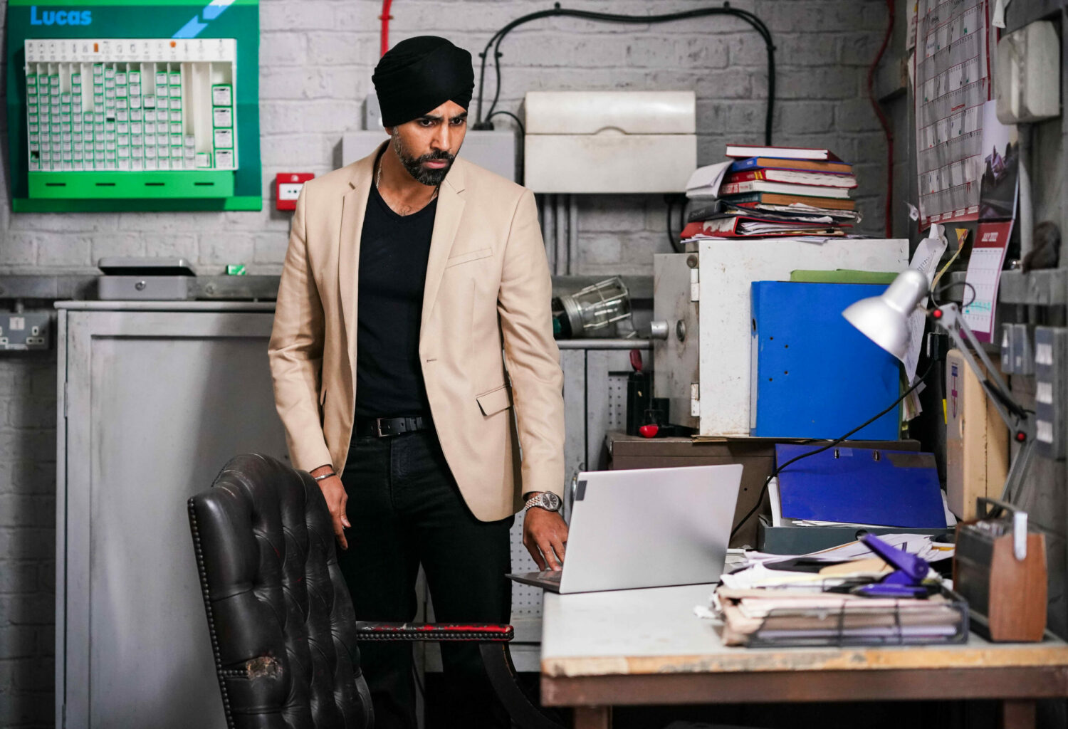 Kheerat Panesar looks worried