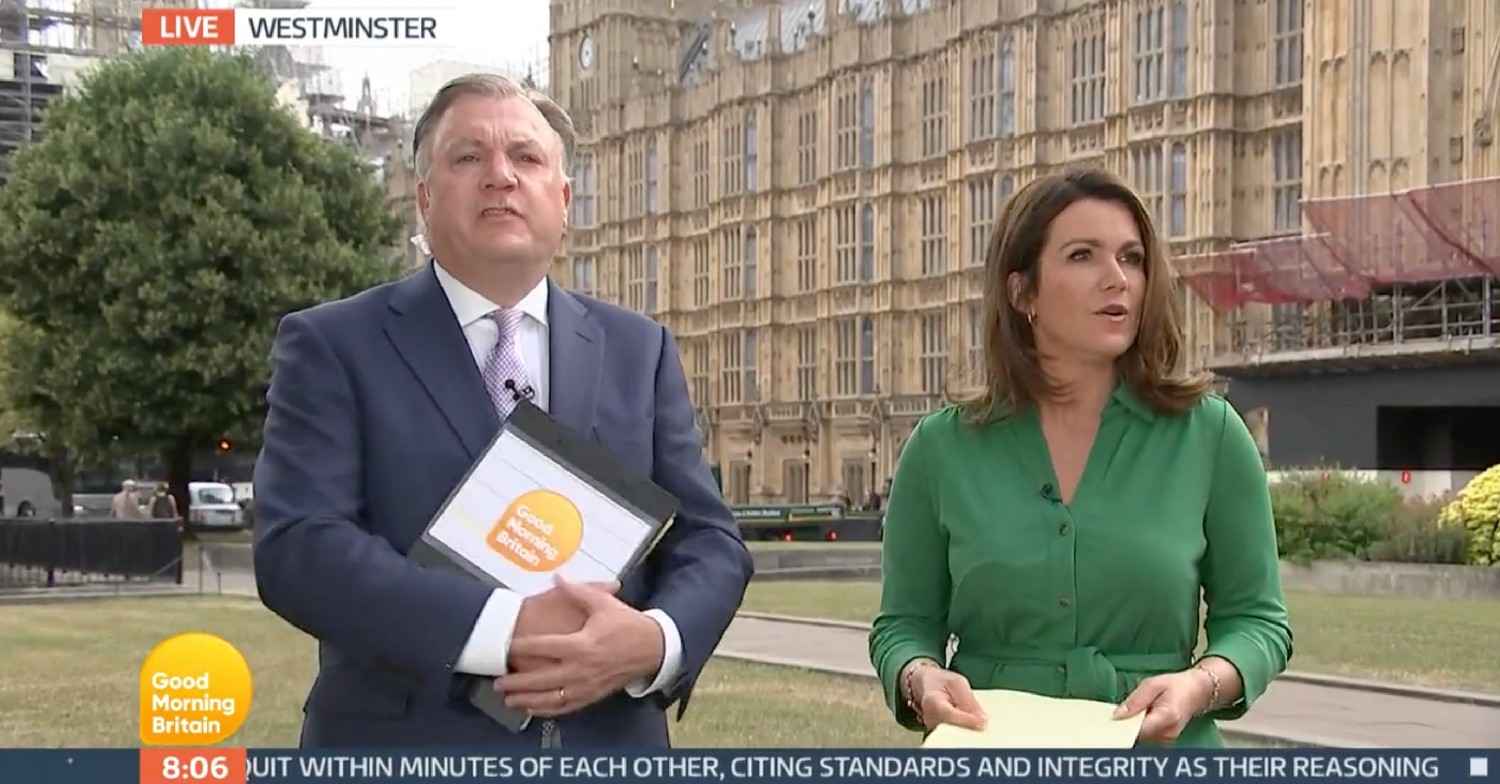 Ed Balls and Susanna Reid on GMB today