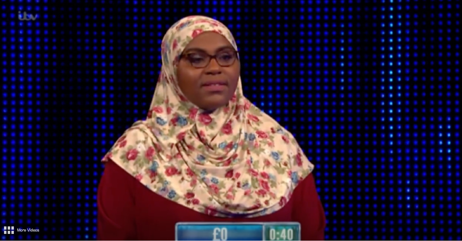 Dornu during cash builder round on The Chase