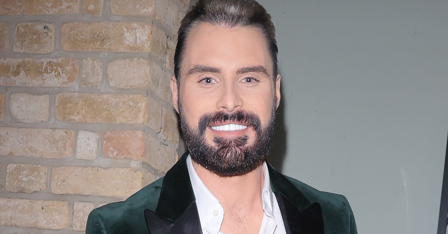 This Morning's Rylan Clark smiling after leaving an event
