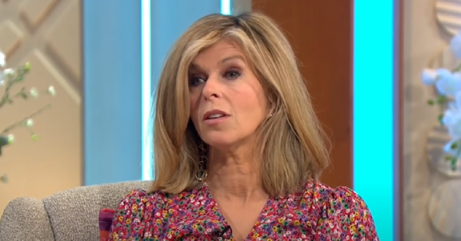 Kate Garraway looks serious during interview on Lorraine