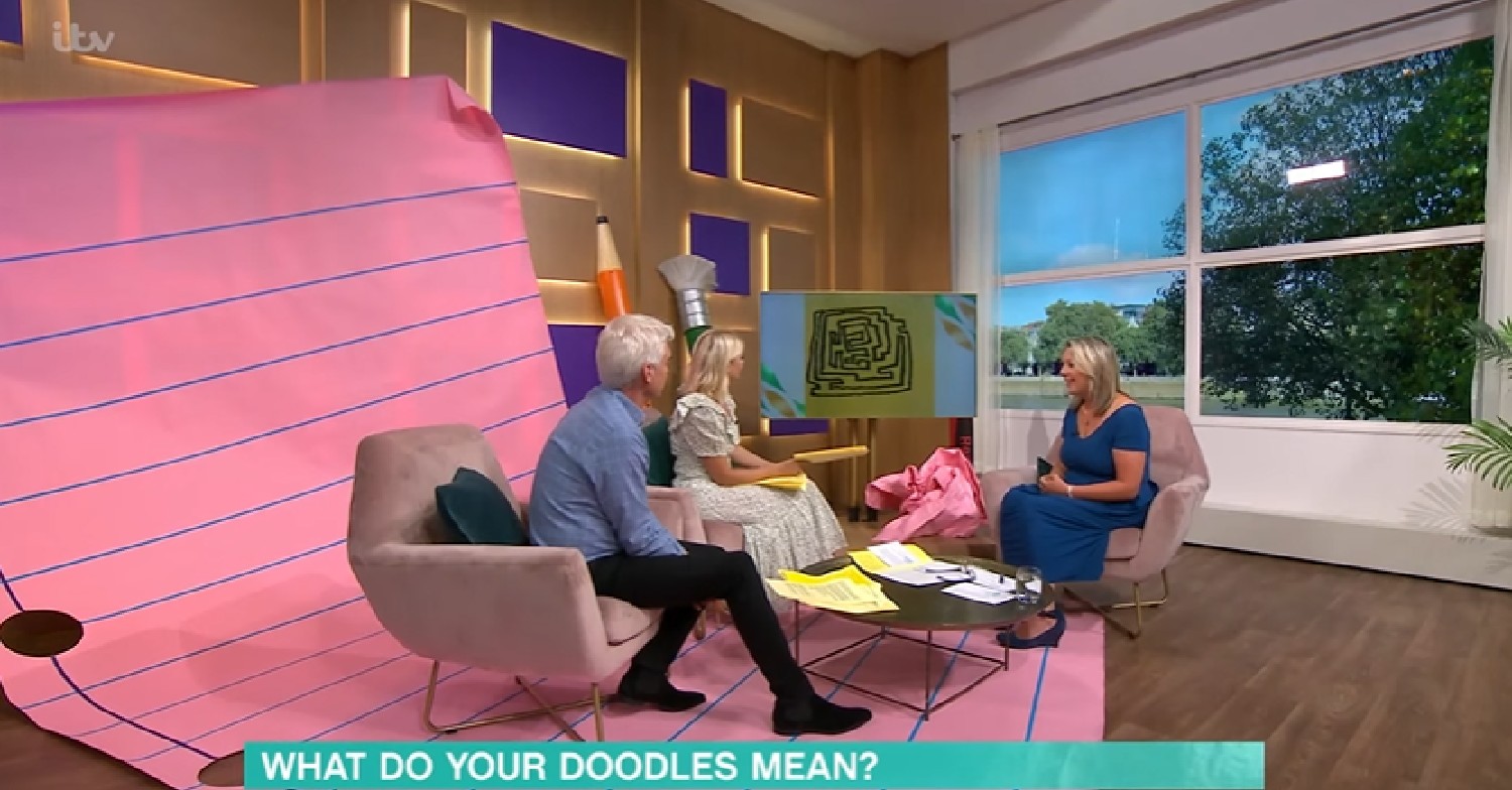 Phillip Schofield and Holly Willoughby interviewing a guest on This Morning
