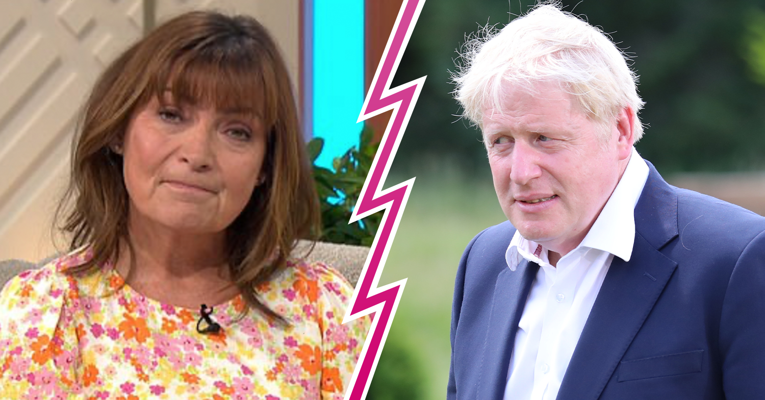 Lorraine and Boris Johnson separated by a lightening strike