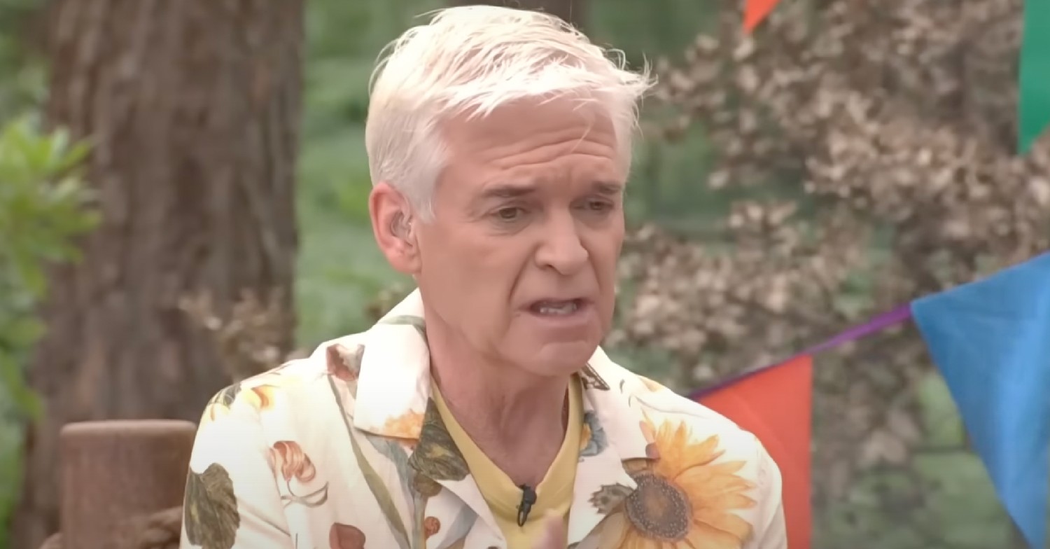 Phillip Schofield looking sad on This Morning today