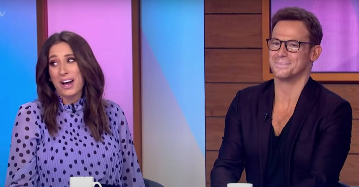 Stacey Solomon and Joe Swash chatting on Loose Women