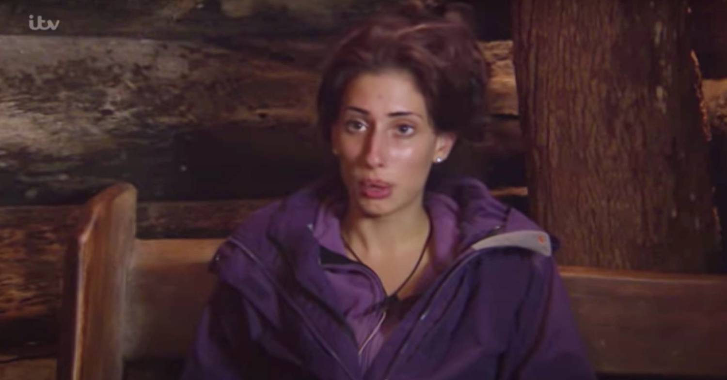 Stacey Solomon chatting on I'm A Celebrity 