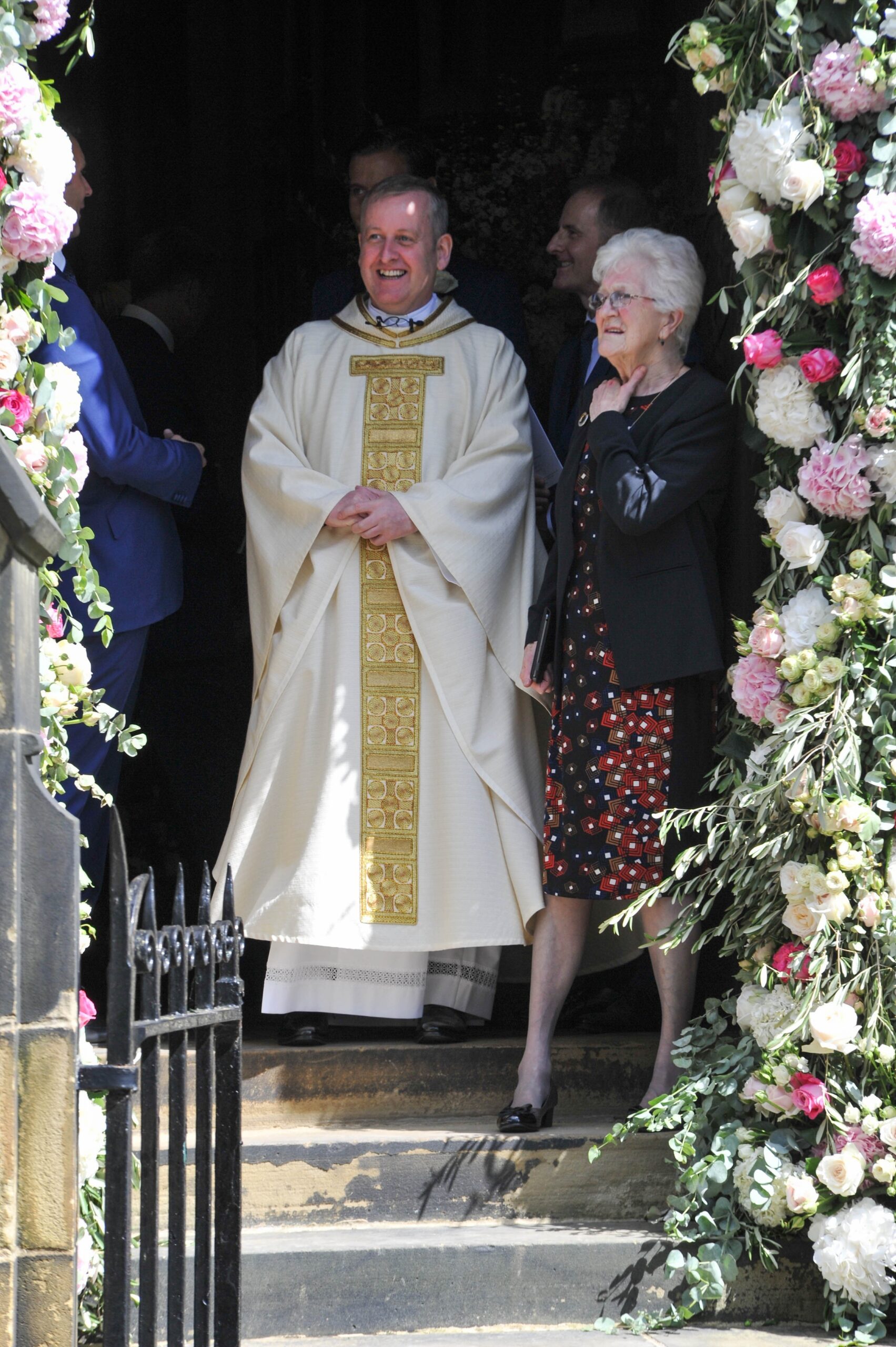 Dermott Donnelly pictured at Declan's wedding in his robes