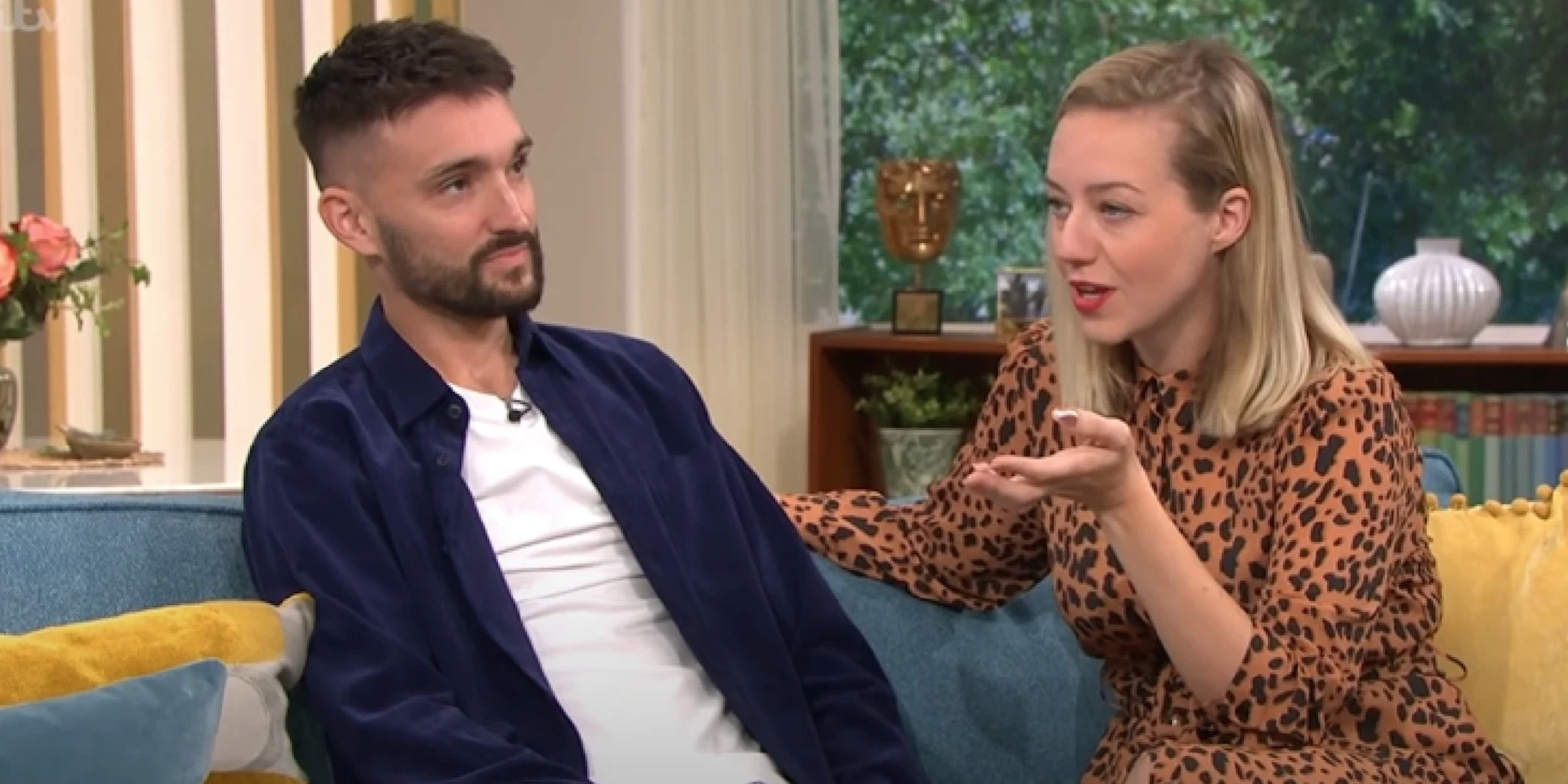 Tom and Kelsey Parker chatting on This Morning