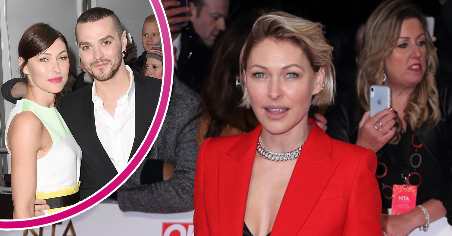 Emma Willis smiling with husband matt