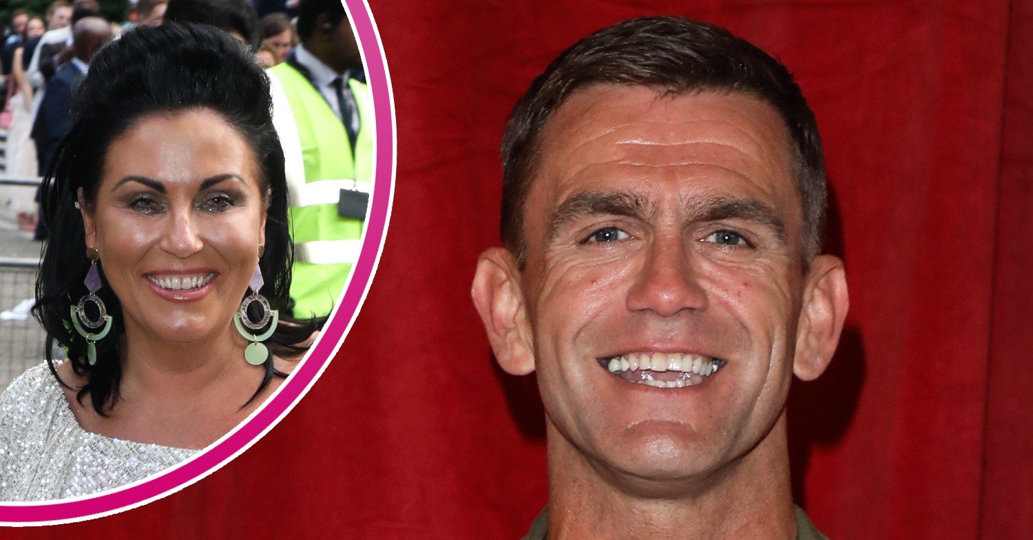 Scott MAslen and Jessie Wallace from EastEnders smiling