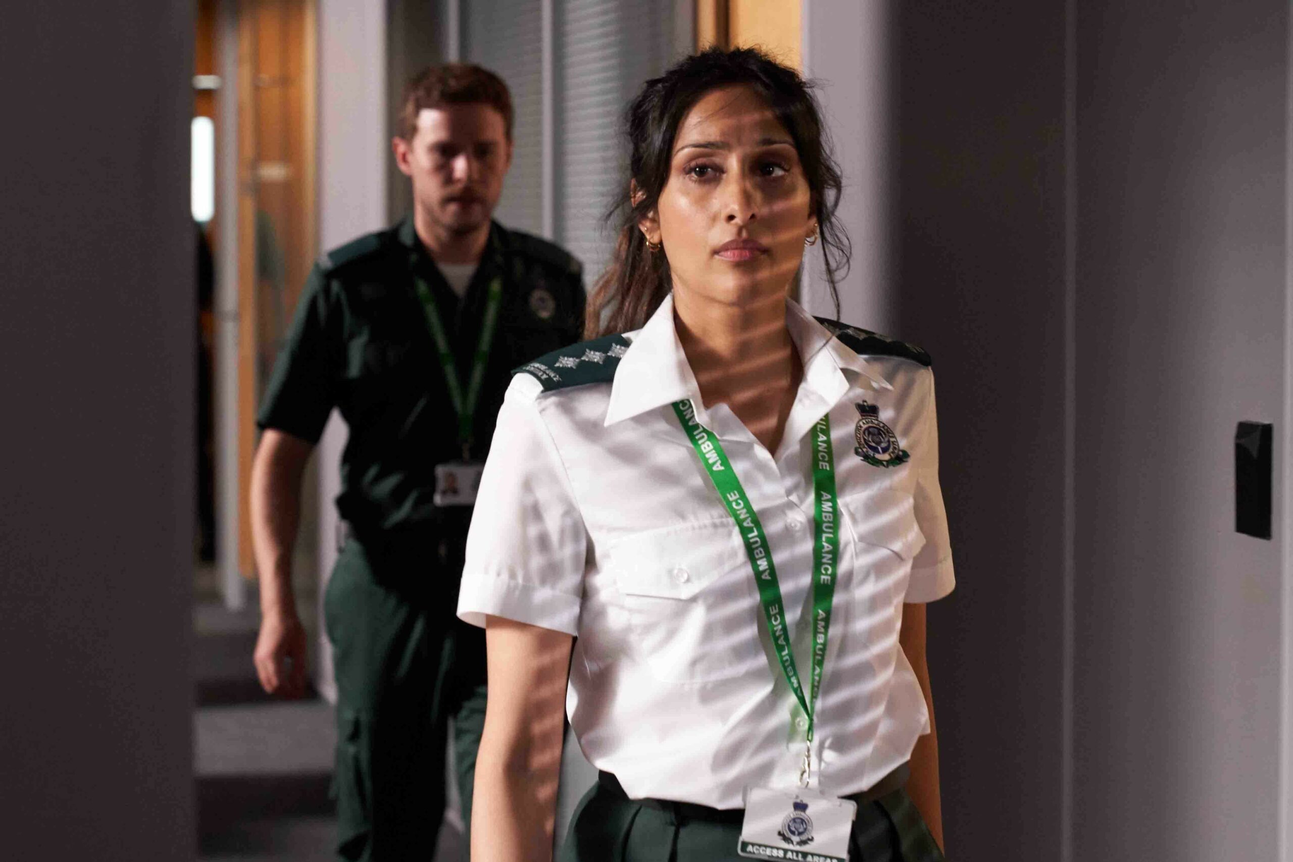 Taj Atwal as Leigh in the cast of The Control Room on BBC One