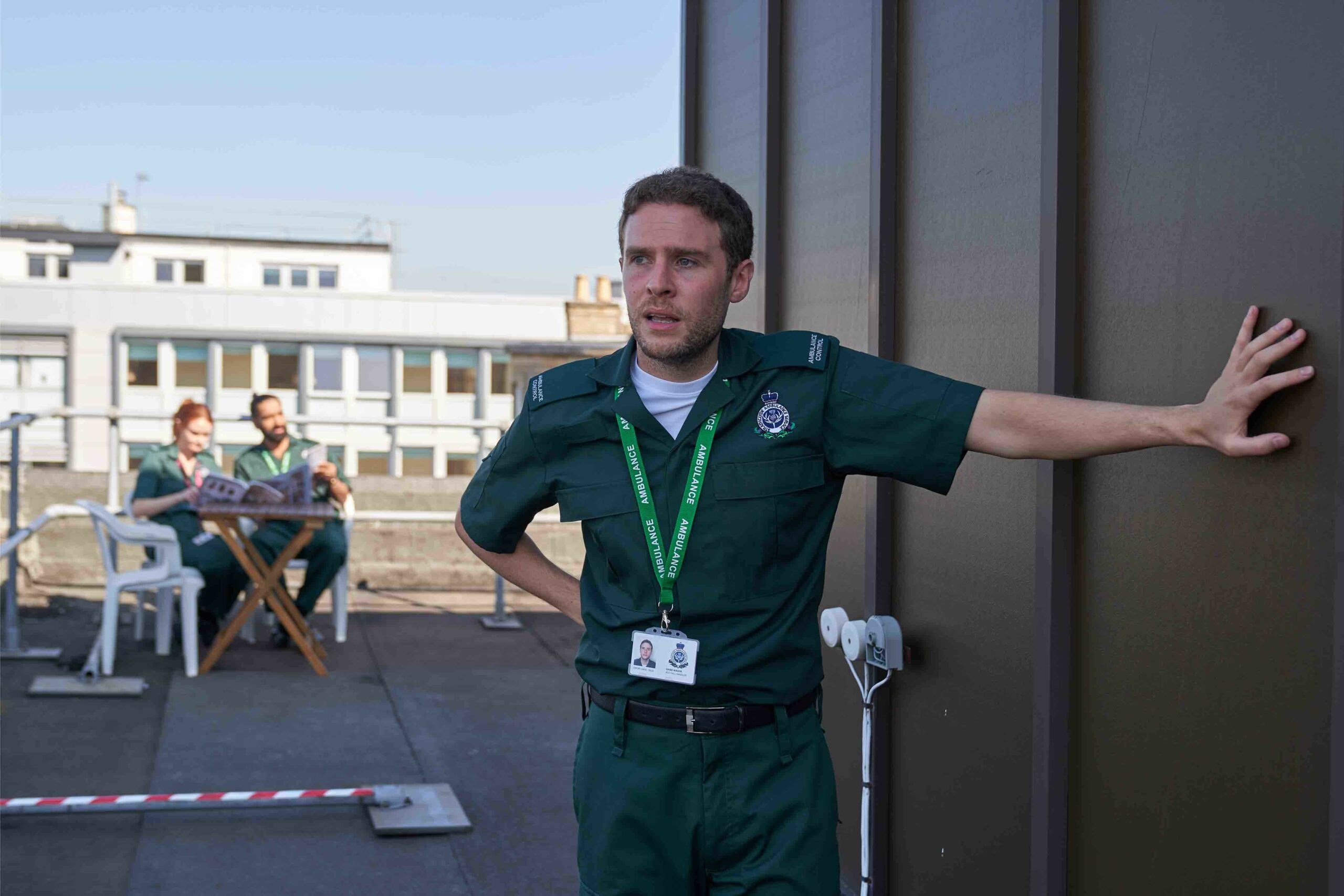 Iain De Caestecker as Gabe in The Control Room