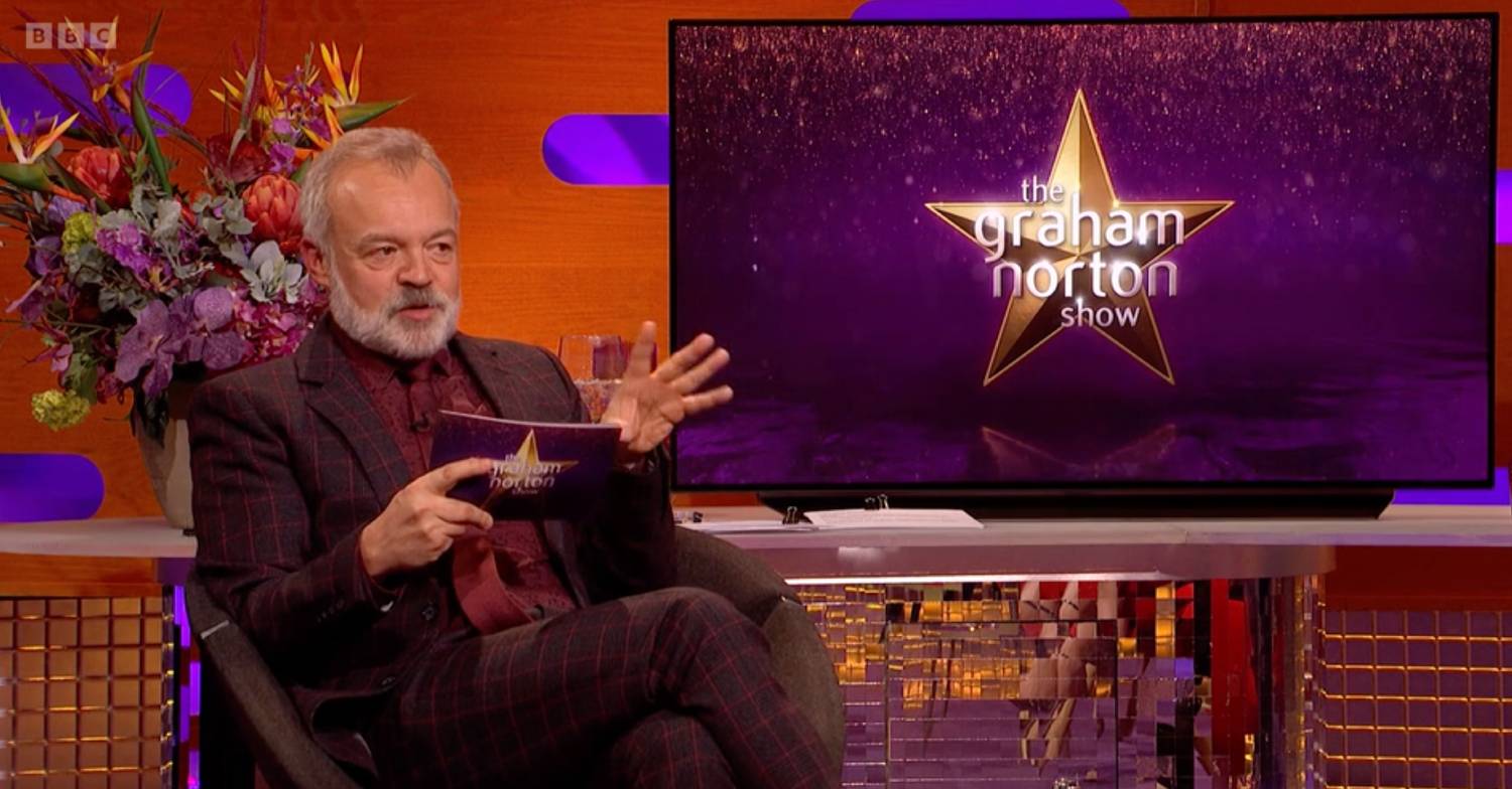 Graham Norton asks a question on The Graham Norton Show