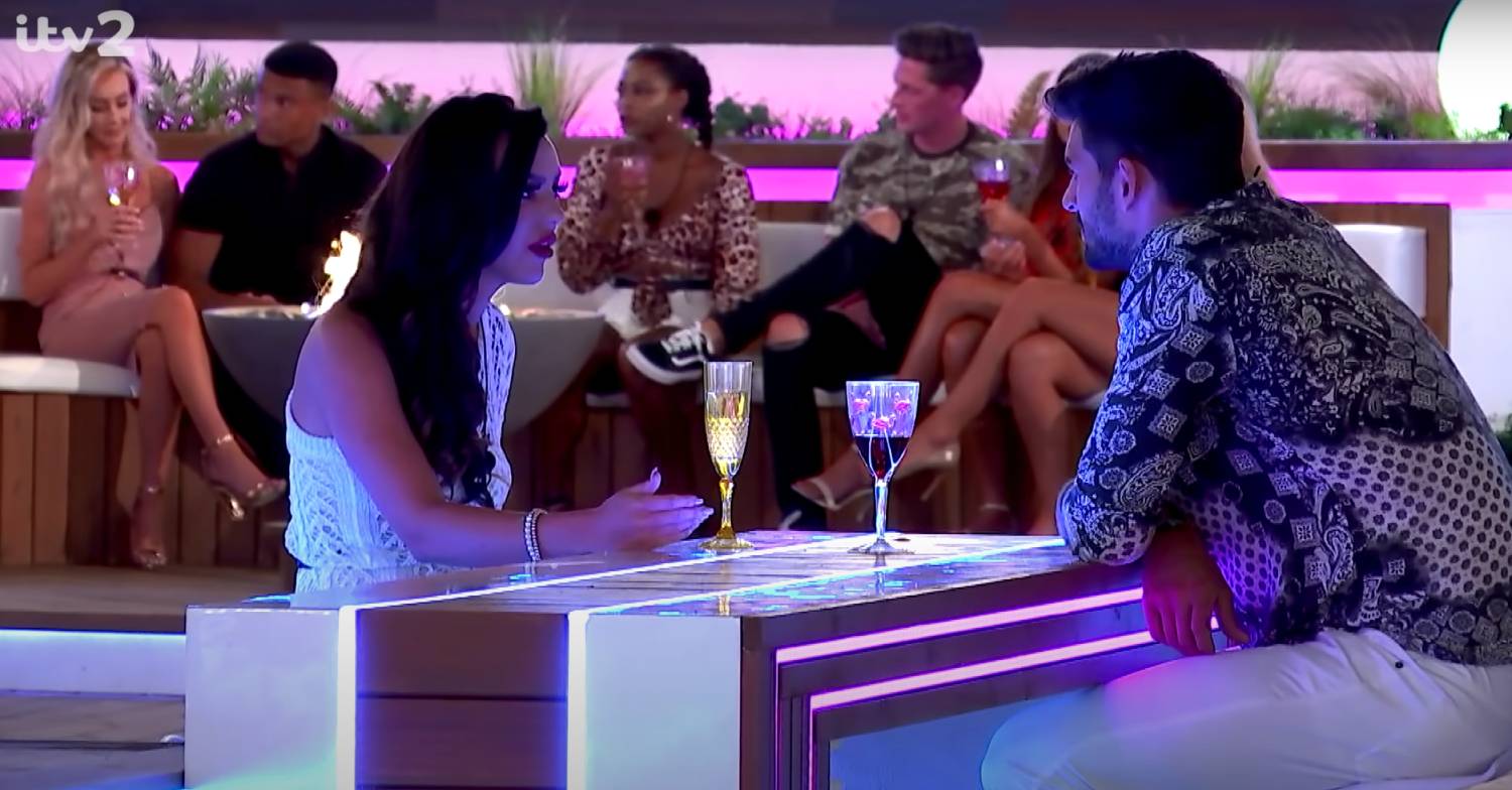 Rosie Williams expresses her feelings for Adam Collard on Love Island in 2018