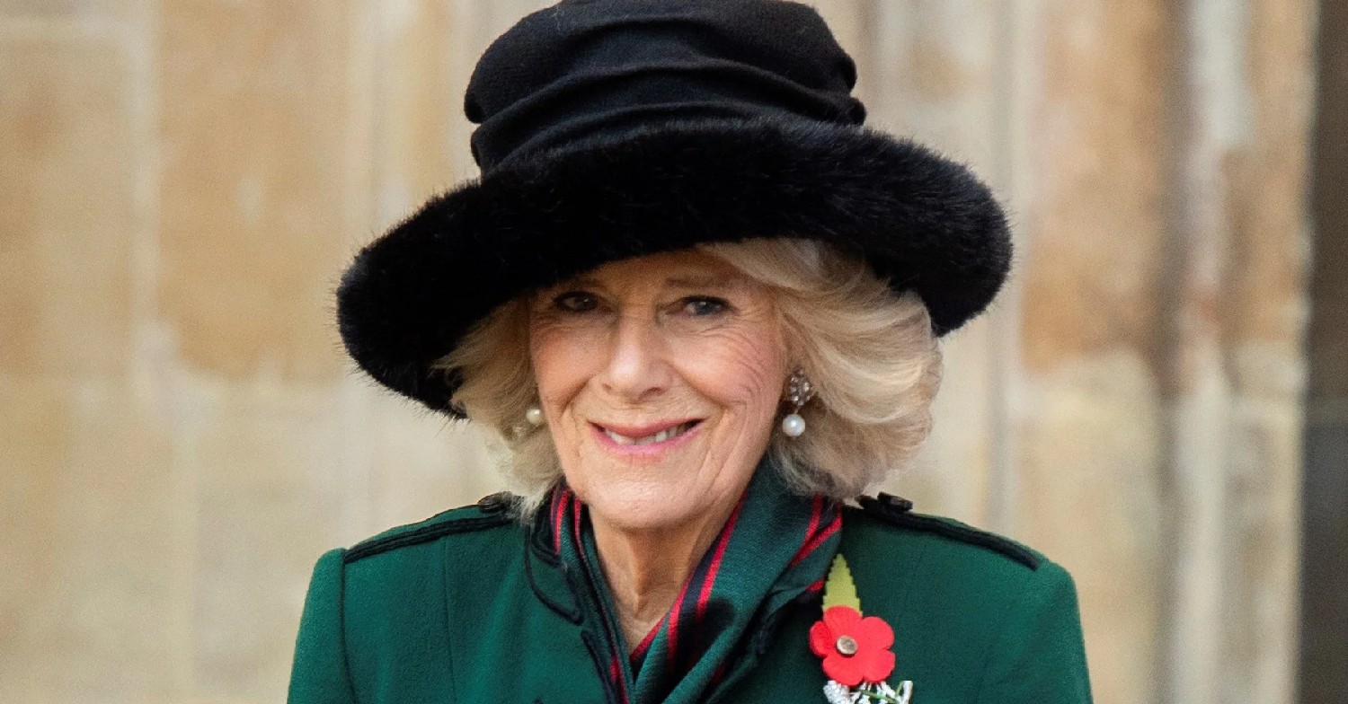 Camilla, Duchess of Cornwall, smiling during royal engagement