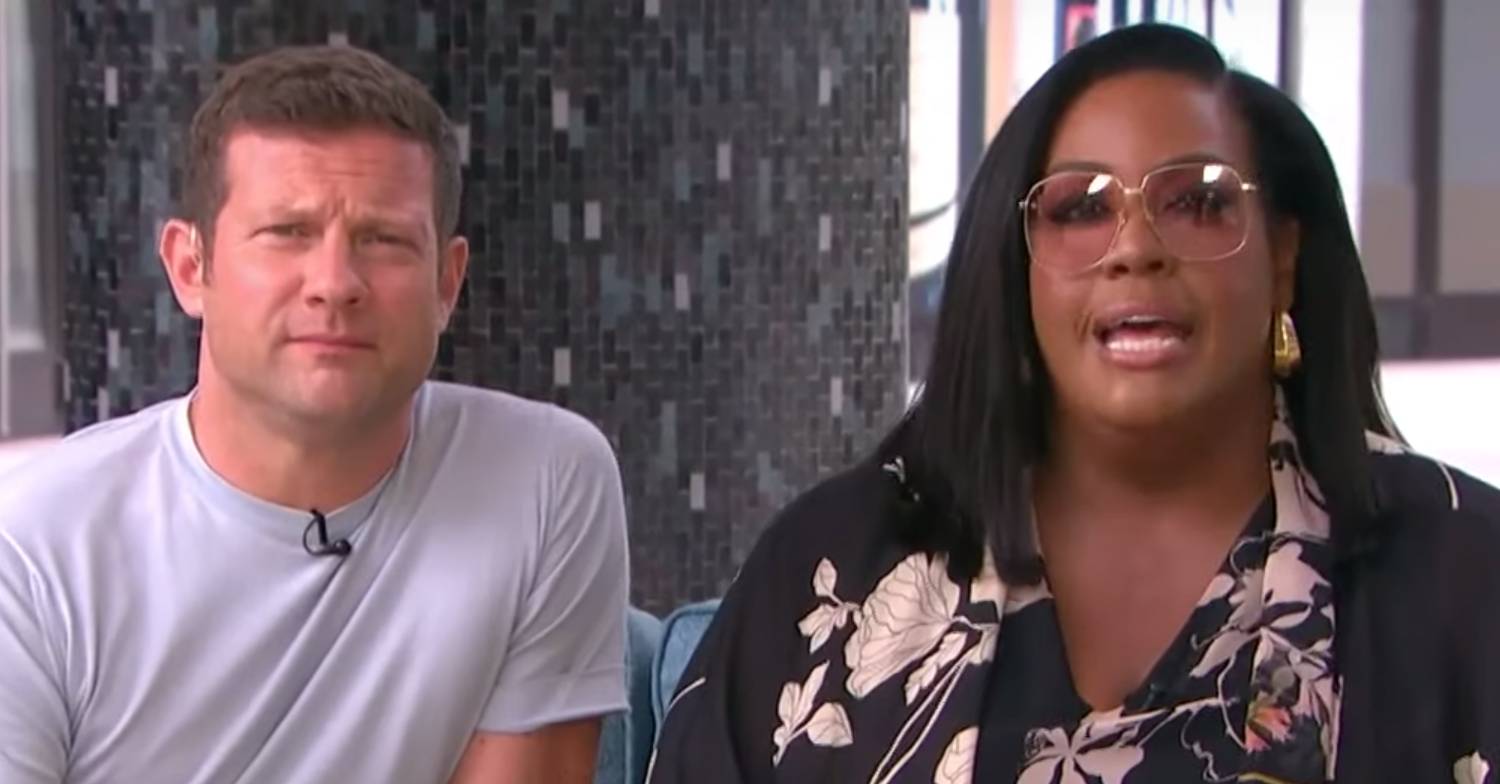 Dermot O'Leary and Alison Hammond both look serious on This Morning today