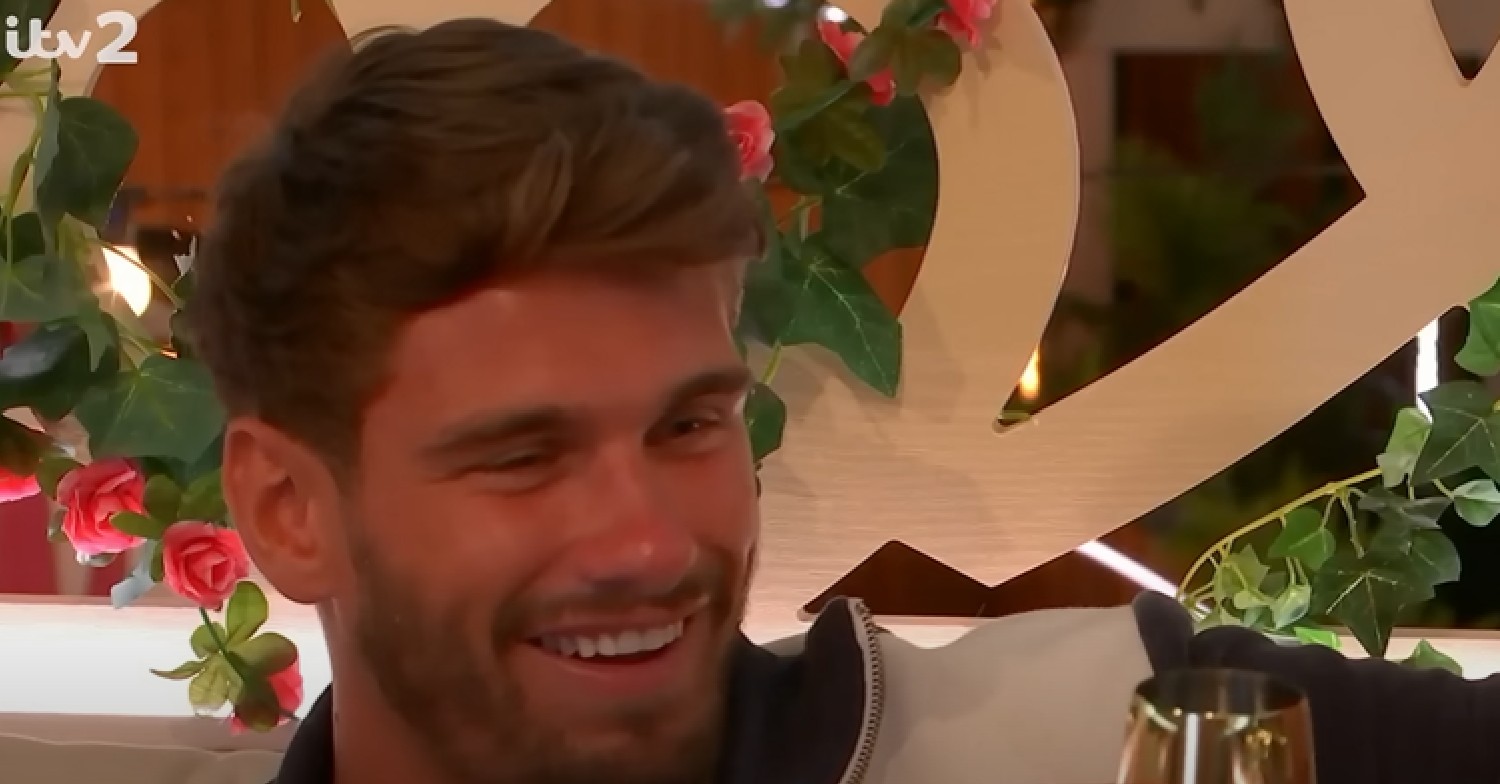 Jacques smiling on Love Island