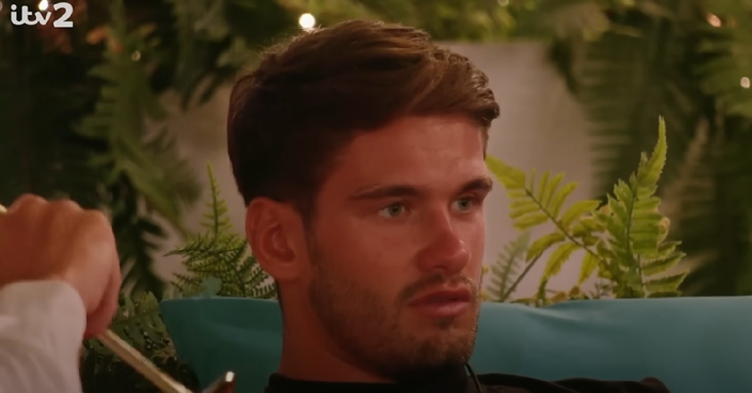 Jacques looking serious on Love Island