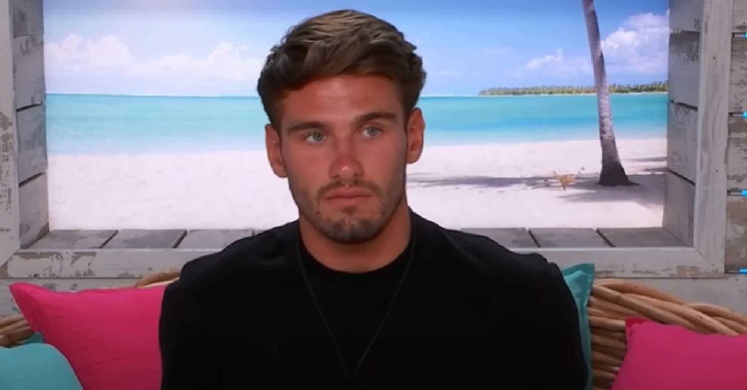Jacques sitting in Beach Hut on Love Island