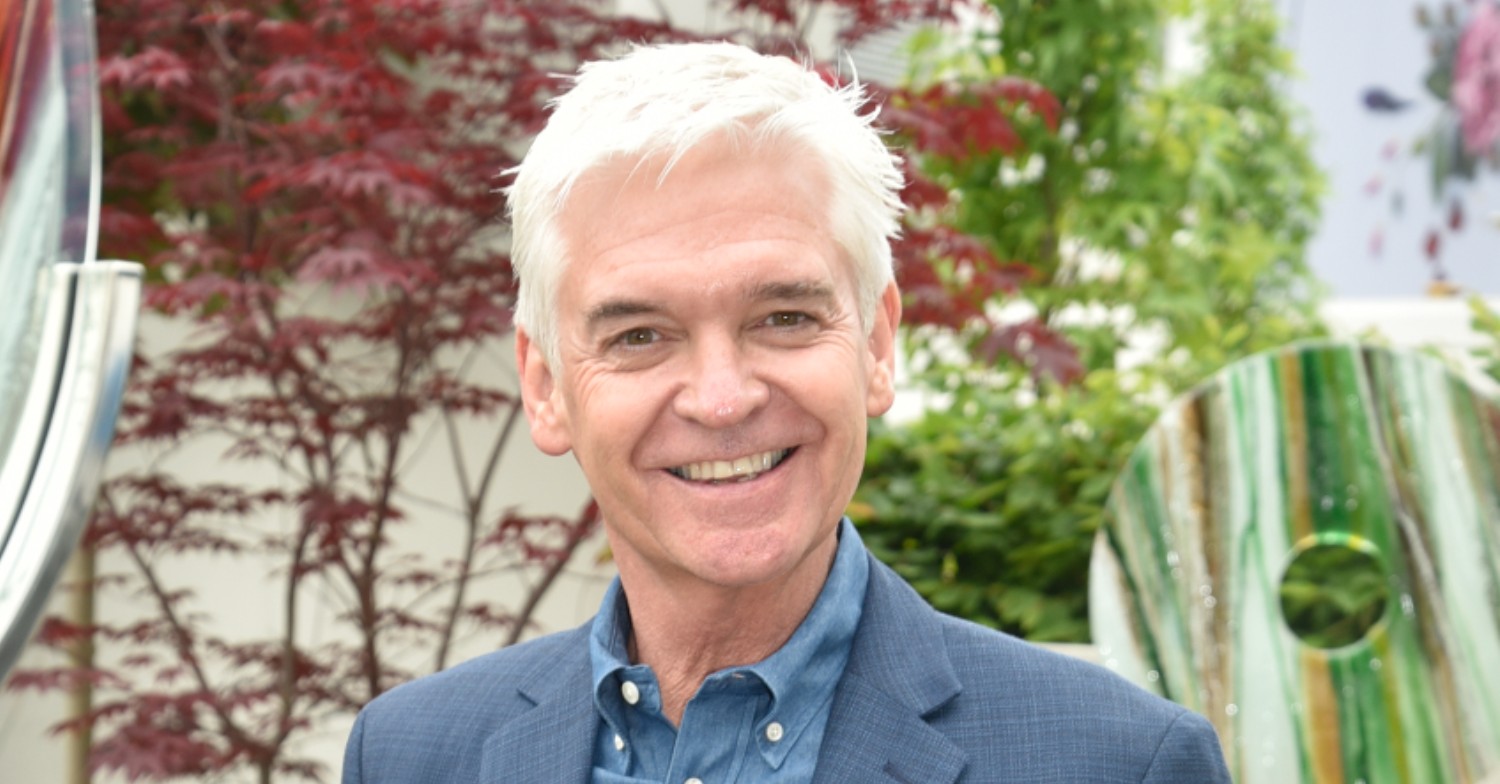 Phillip Schofield smiling at the Chelsea Flower show