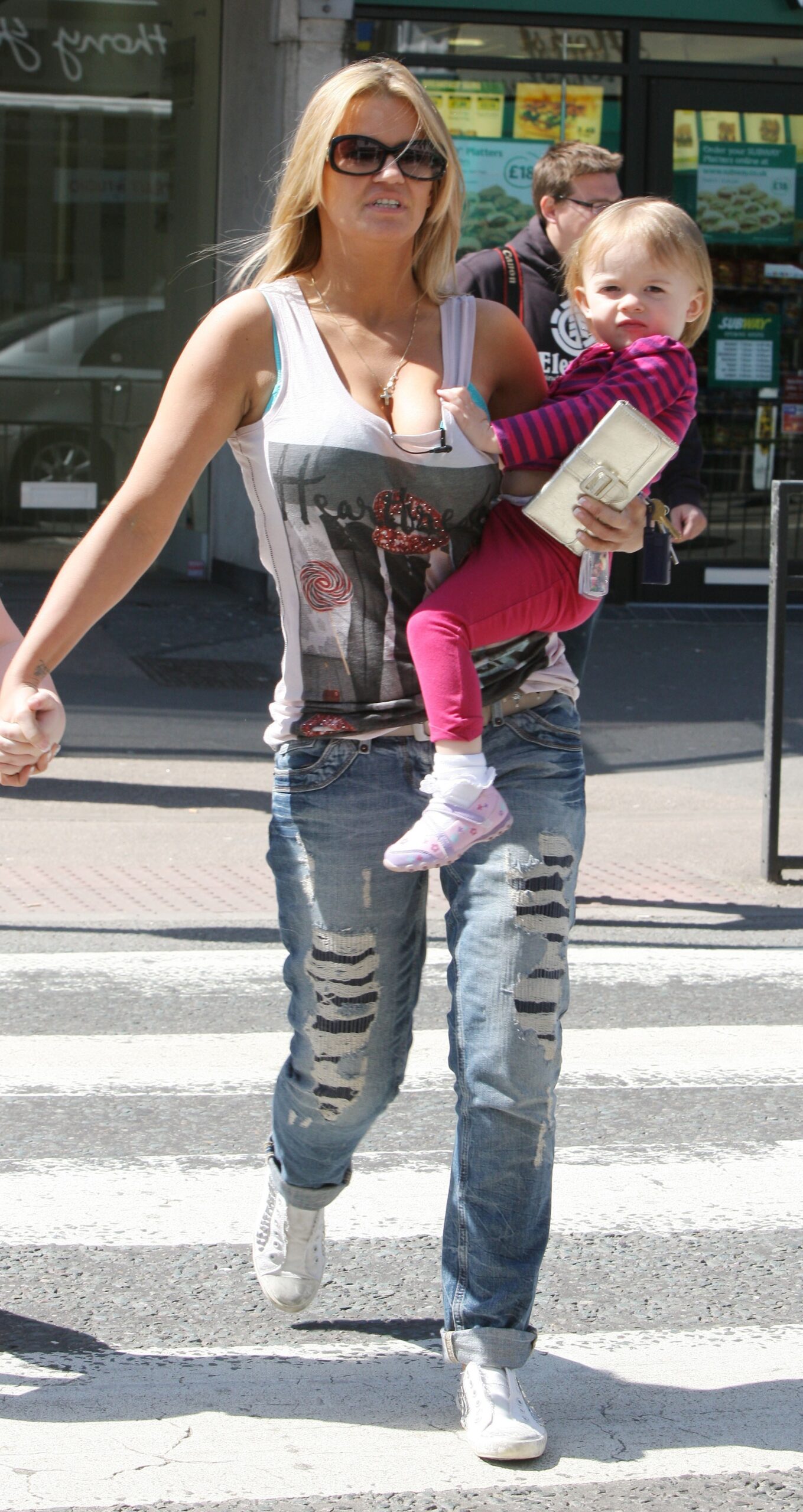 Kerry Katona at the hairdressers