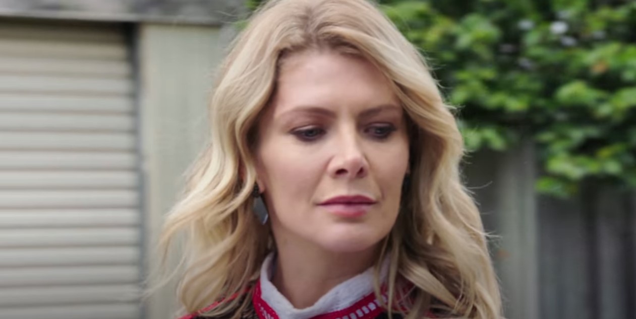 Izzy Hoyland looks suspicious as she returns to Neighbours