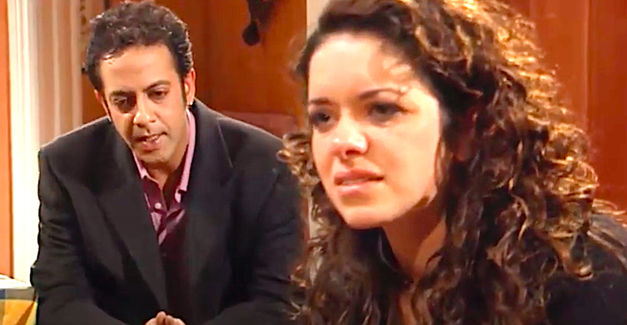 Dev and Geena look sad in Coronation Street