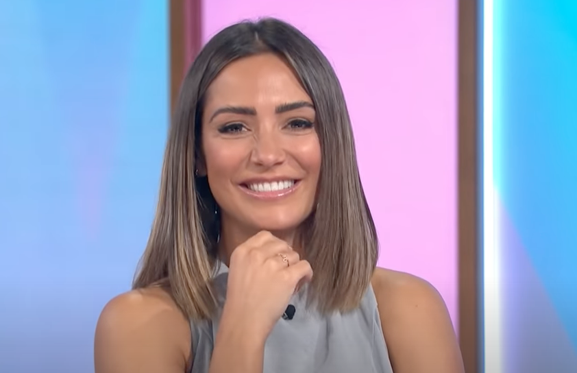 Frankie Bridge smiling on Loose Women