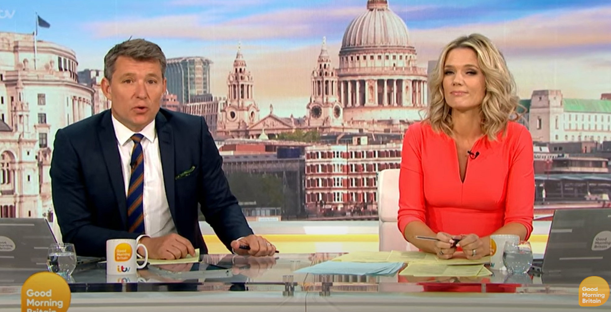 Ben Shephard and Charlotte Hawkins on GMB today