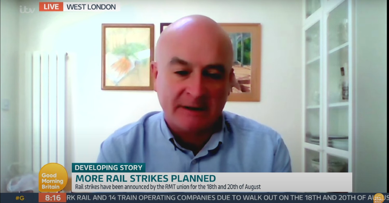 Mick Lynch on GMB today