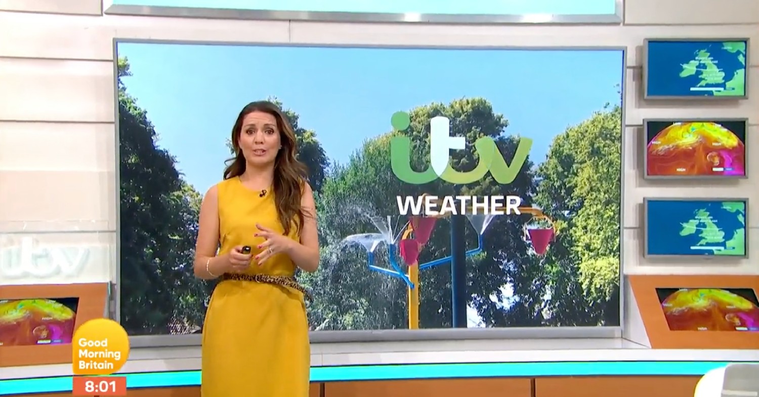 Laura Tobin presenting on GMB today