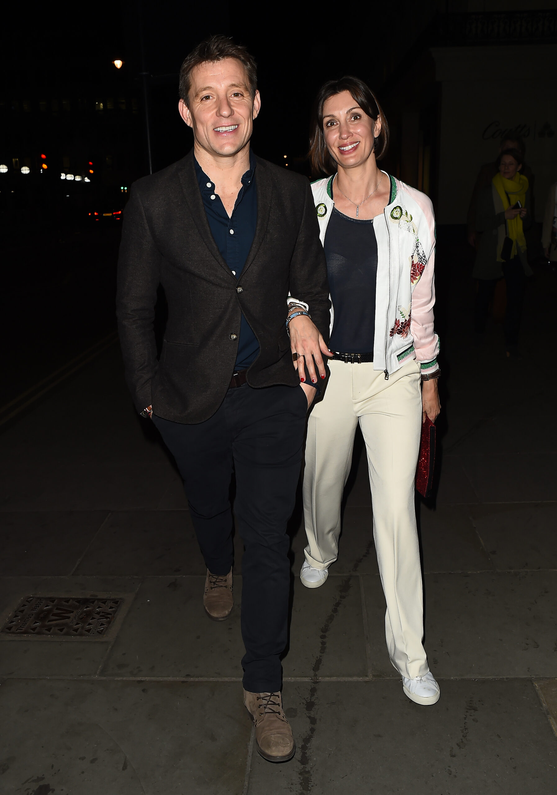 Ben Shepard smiling with his wife Annie