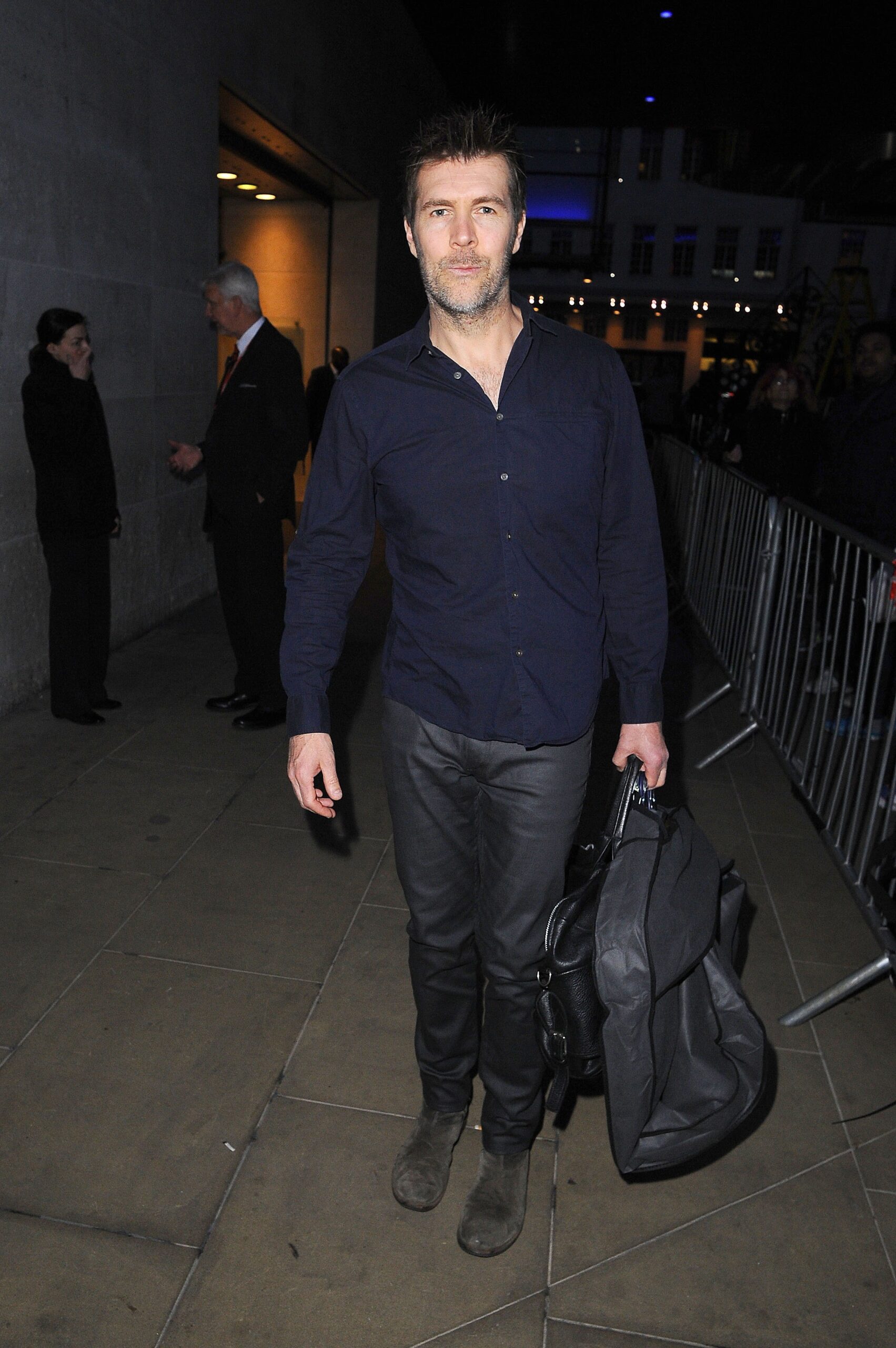 DIY SOS presenter Rhod Gilbert outside BBC Studios