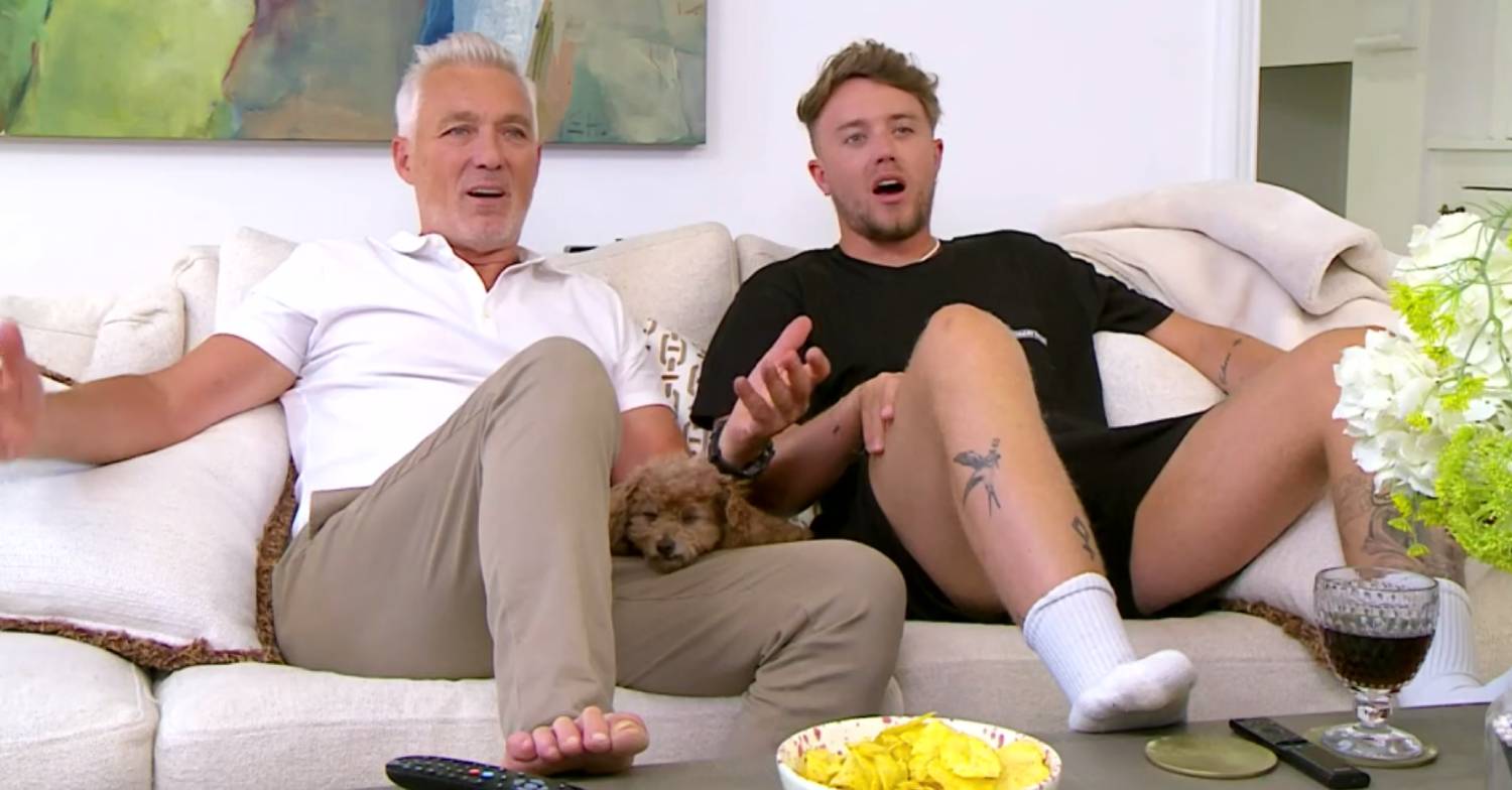 Celebrity Gogglebox stars Martin Kemp and Roman Kemp are taken by surprise