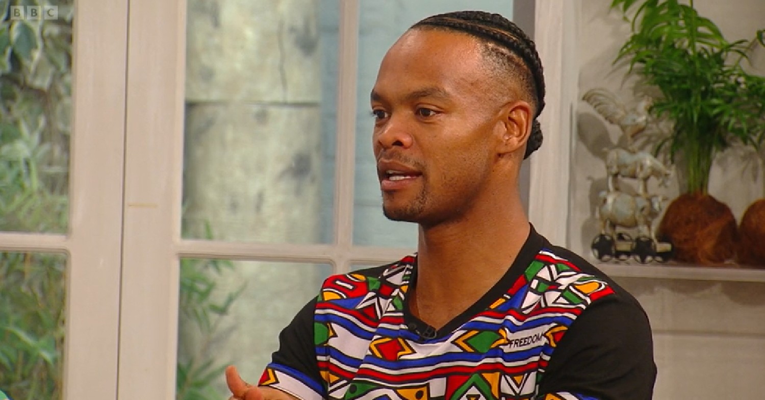 Johannes Radebe speaking on Saturday Kitchen today