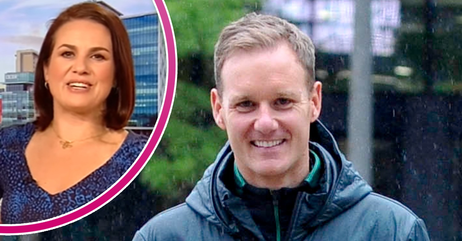 Dan Walker and BBC co-star Nina Warhurst smiling
