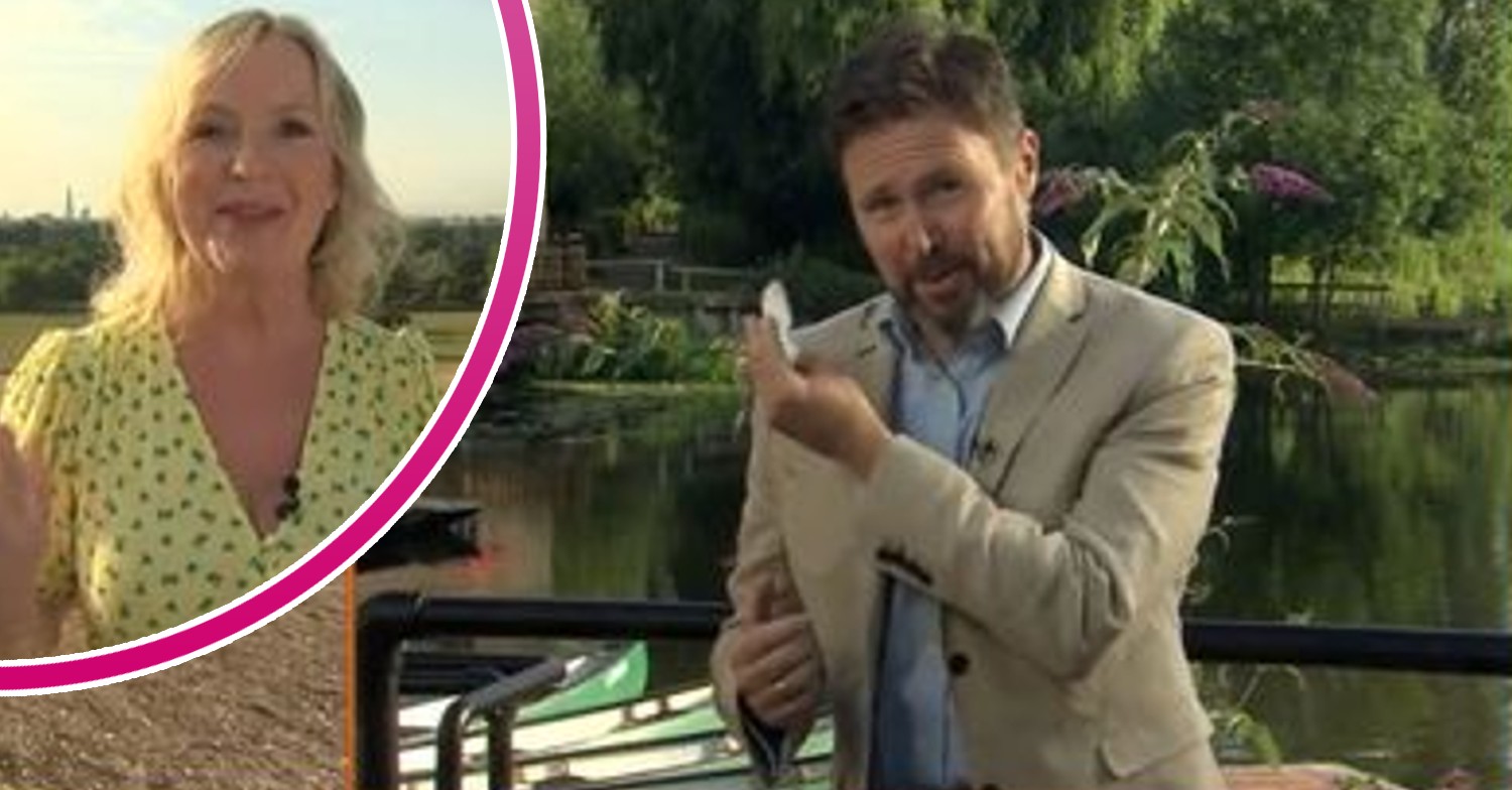 BBC presenter Jon Kay with his co-star Carol today