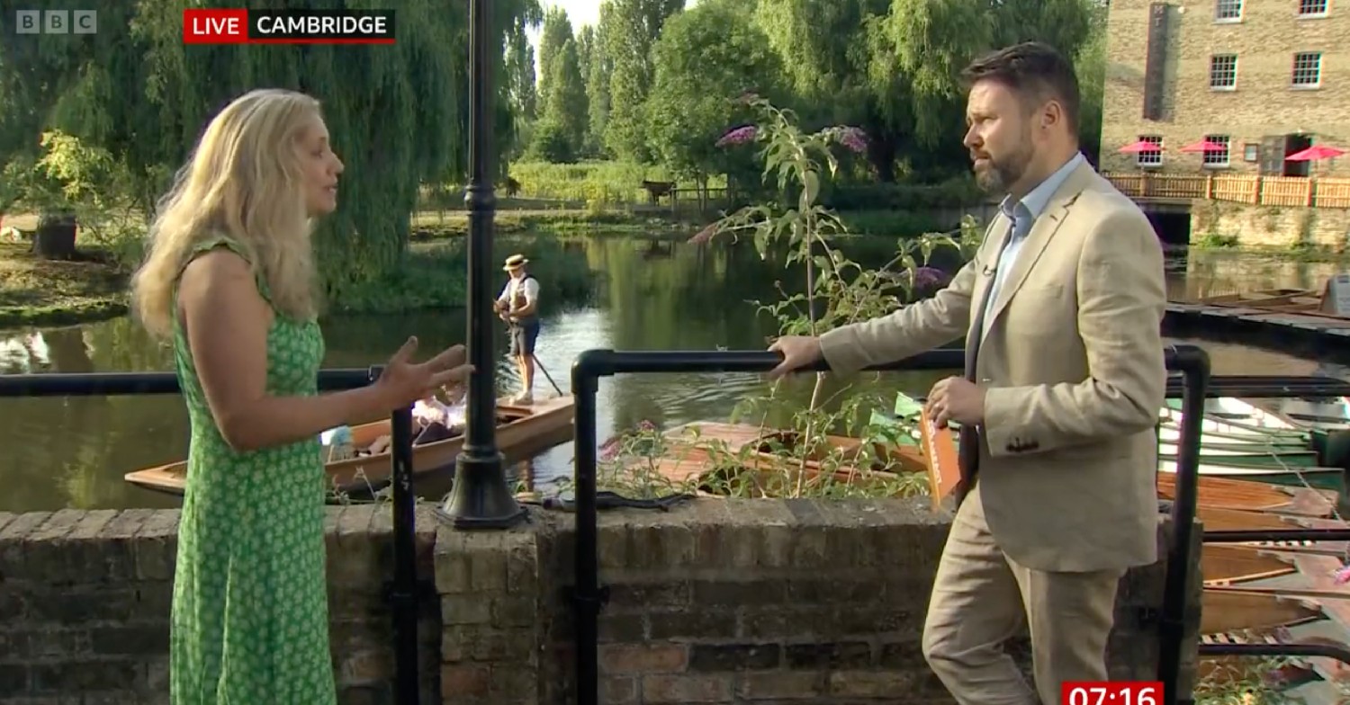 Jon Kay speaking to Emily Shukburgh on BBC Breakfast today