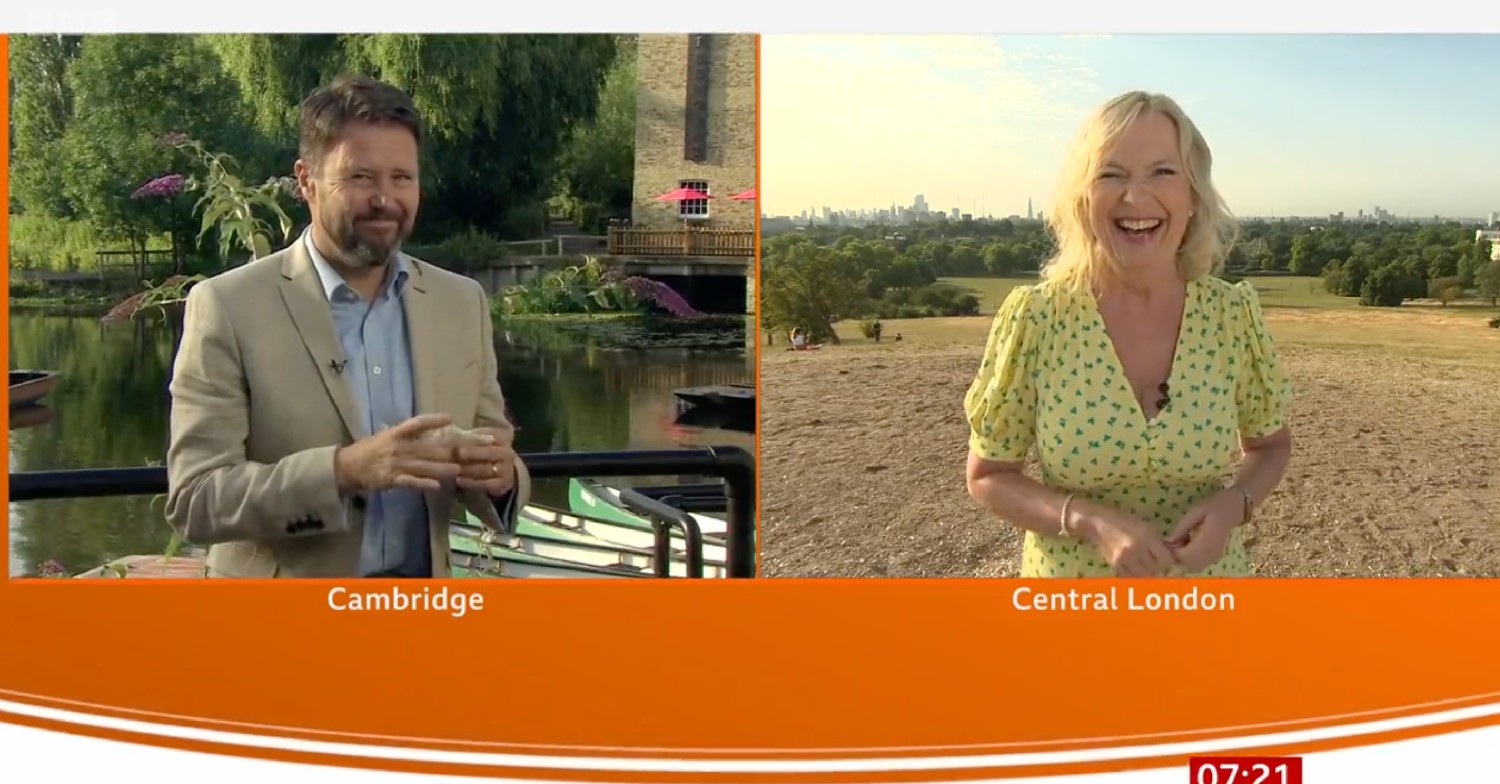 Jon Kay and Carol Kirkwood 