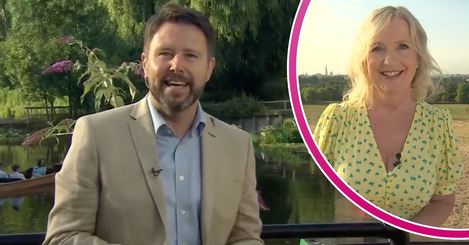 Jon Kay and Carol Kirkwood on BBC Breakfast today